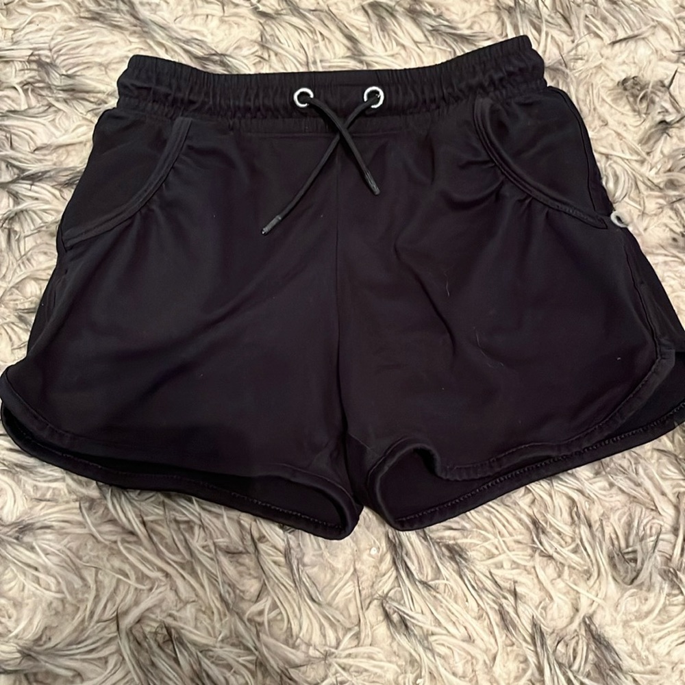 Kids Black Athletic Shorts